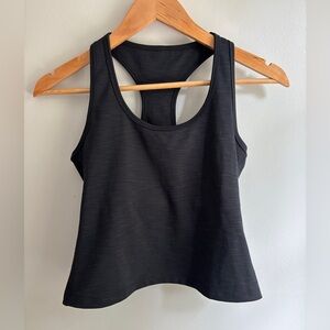 Beyond Yoga Spacedye Racerback Ribbed Tank Top in Black, Small